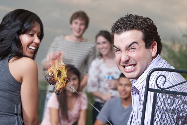 Brända marshmallows — Stockfoto