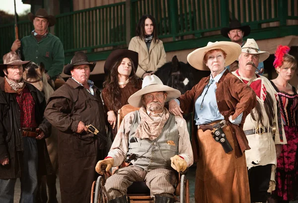 Old Cowboy and Wife — Stock Photo, Image