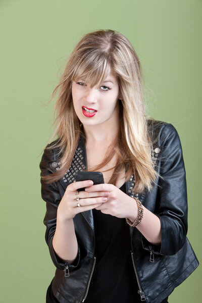 Annoyed Girl On Phone