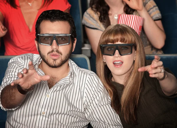 People Reach Out for 3D — Stock Photo, Image