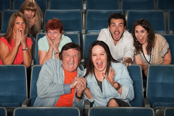 Frightened Audience — Stock Photo, Image