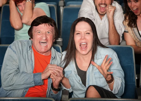 Theater mensen schreeuwen — Stockfoto