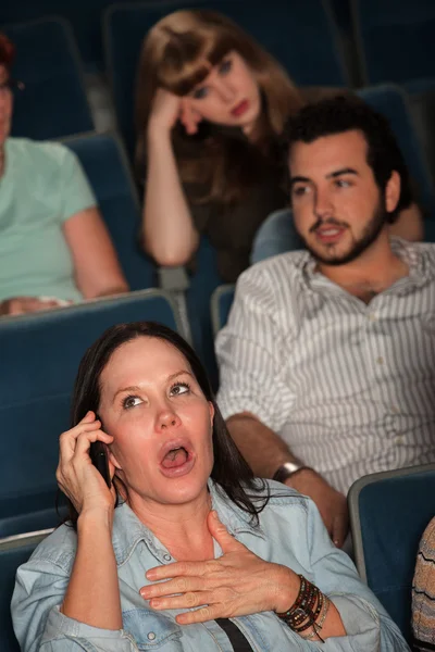 Talking Loudly In A Theater — Stock Photo, Image