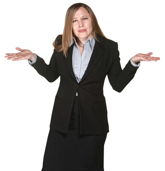 Mujer de negocios confusa — Foto de Stock