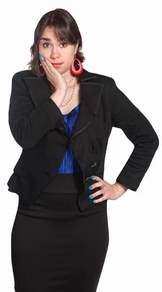 Embarrassed Woman — Stock Photo, Image