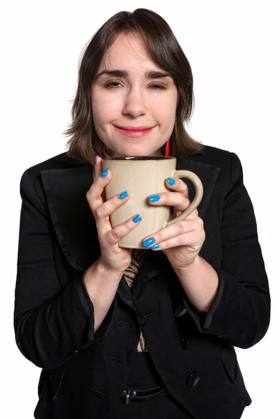 Trabajador feliz con Copa — Foto de Stock