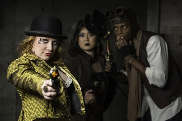 Steampunk Trio — Stock fotografie