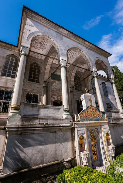 Entrada a la biblioteca del sultán ahmed — Stockfoto