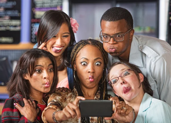 Cute Group Making Faces — Stock Photo, Image