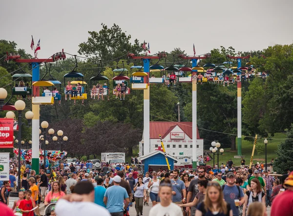 Foule à la foire de l'État de l'Iowa — Photo