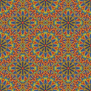 Mandala süs deseni. Kusursuz doğulu dokusu. Orintal, Arapça, Türkçe, sehpa motifi
