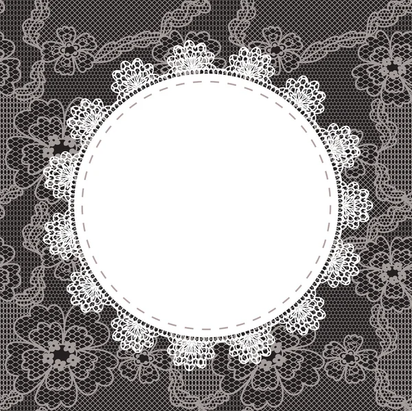 Elegant doily lace mild bakgrunden — Stock vektor