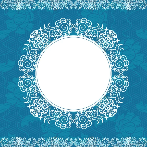 Doily elegante em renda fundo suave —  Vetores de Stock