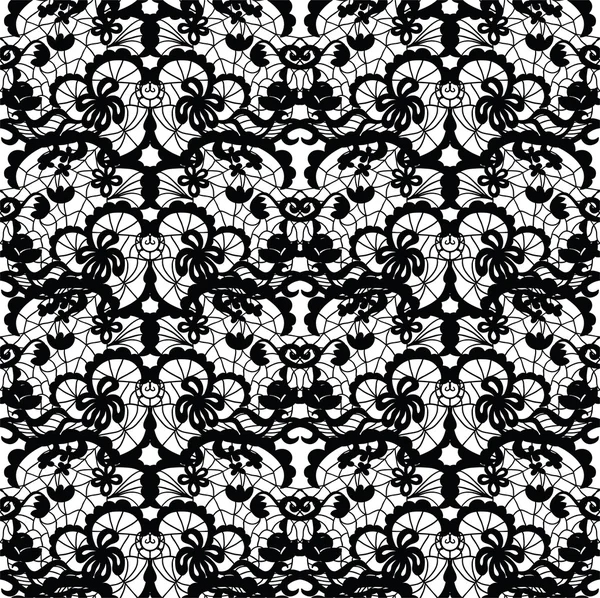 Lace vector fabric seamless pattern — Stock Vector