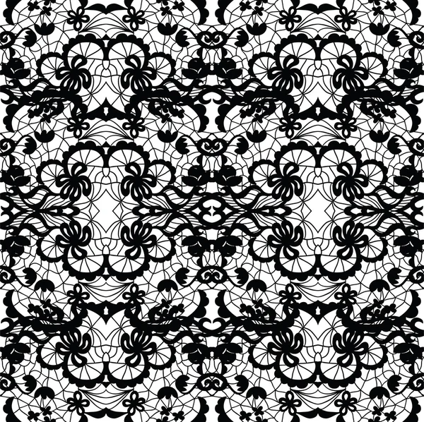 Lace vector fabric seamless pattern — Stock Vector