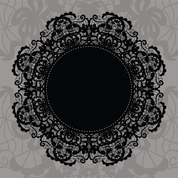 Doily elegante em renda fundo suave — Vetor de Stock