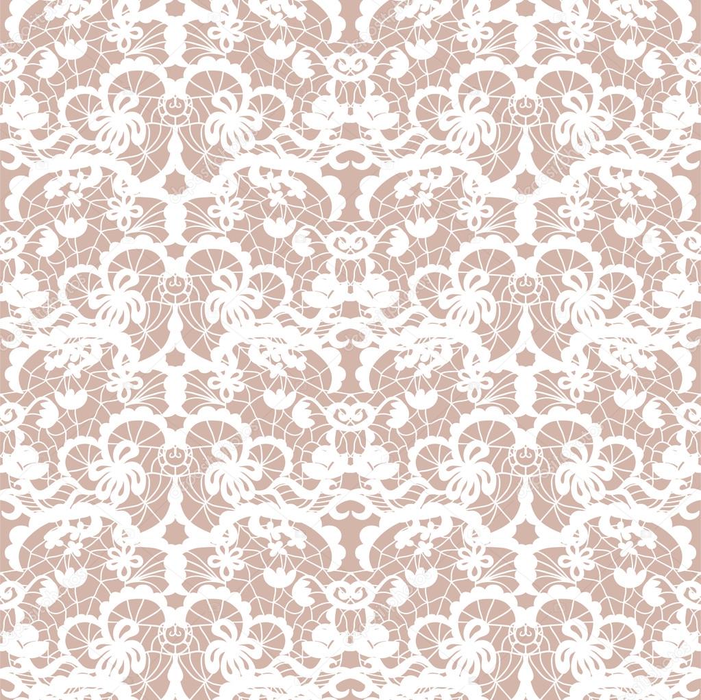 Lace vector fabric seamless pattern