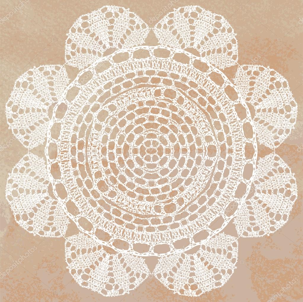 Elegant lacy doily