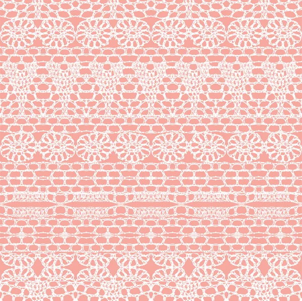 Lace seamless crochet pattern — Stock Vector