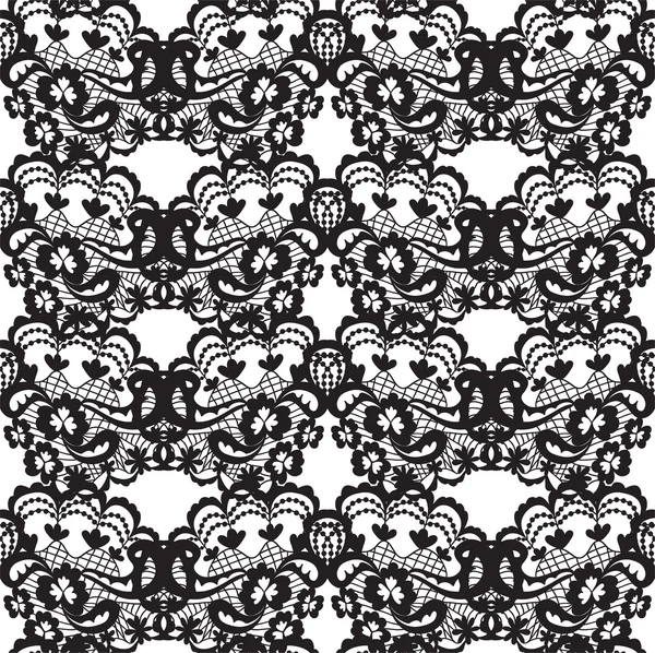 Lace vector fabric seamless pattern — Stock Vector