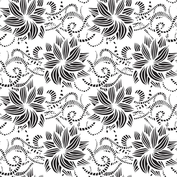 Hand-drawn seamless pattern — Stock Vector