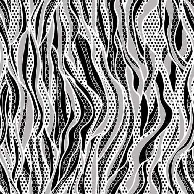 dantel vektör kumaş Dikişsiz desen çizgileri ve dalgalar