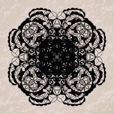 suluboya arka plan üzerinde zarif dantel bardak altlığı peçete