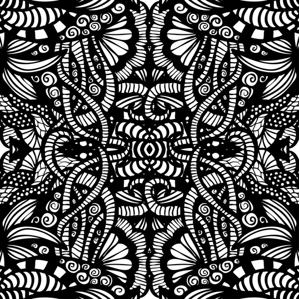 Lace vector fabric seamless pattern — Stock Vector