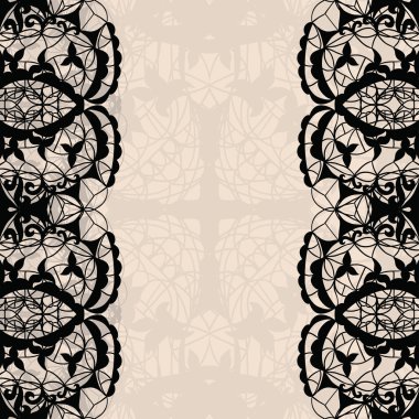 vektör siyah dantel doku