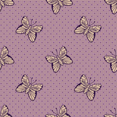 nazik zarif noktalı dantel sorunsuz vektör desen