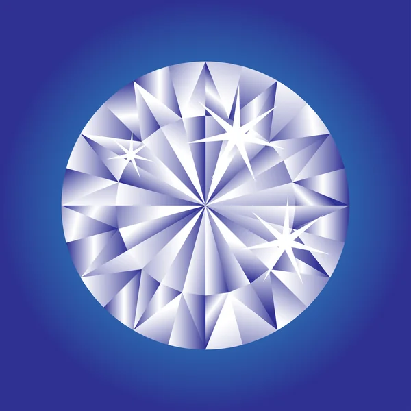 Blue diamond — Stock Vector