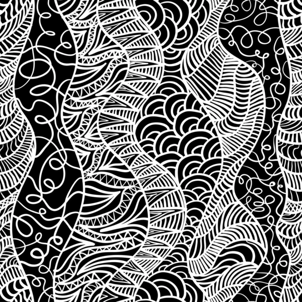 Seamless Black Lace Stripe Pattern Stock Vector (Royalty Free