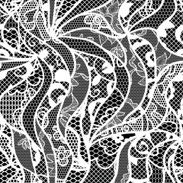 Dantel vektör kumaş Dikişsiz desen çizgileri ve dalgalar — Stok Vektör
