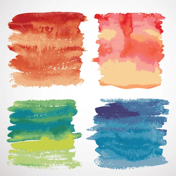 Set of watercolor backgrounds — Stock Vector