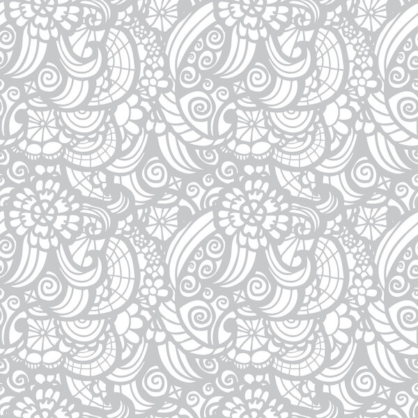 Hand-drawn seamless pattern