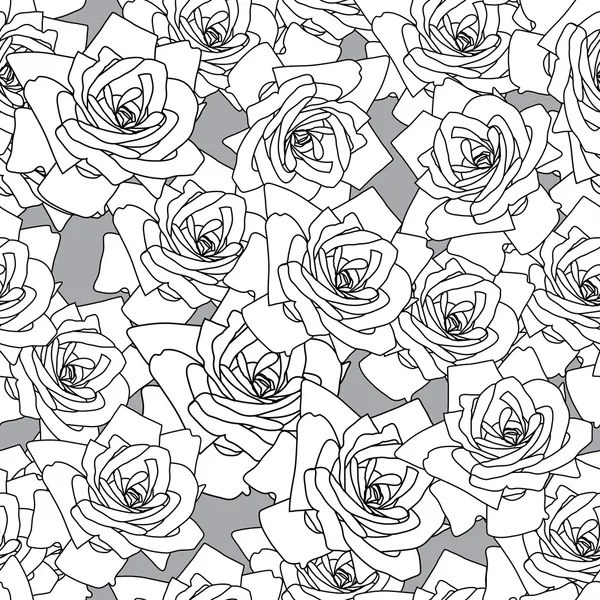 Кружево векторной ткани бесшовный узор с розами — стоковый вектор
