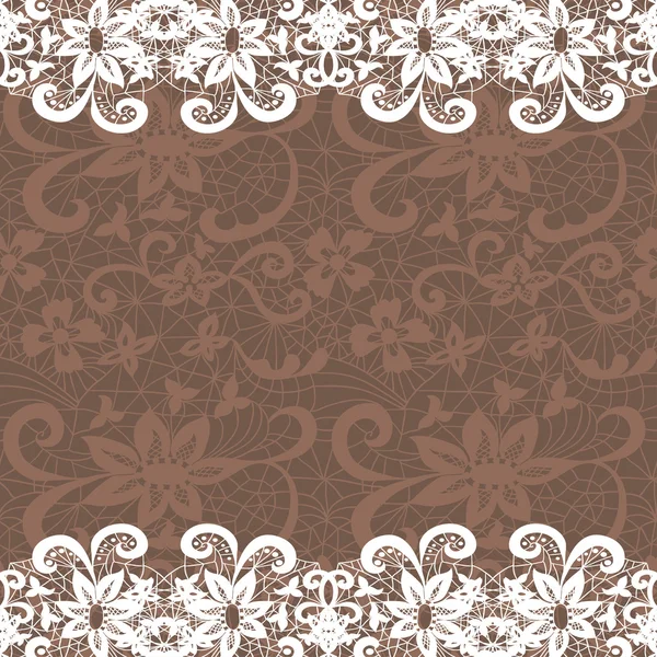 Horizontal seamless background with a floral ornament — Stock Vector