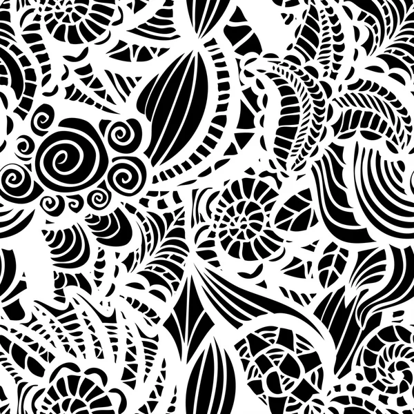 Lace vector fabric seamless pattern with flowers — Stock Vector