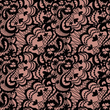 Çiçekli Dantel seamless modeli