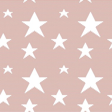 dantel yıldız ile seamless modeli. vektör mesh.