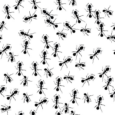 Ant vector seamless pattern clipart