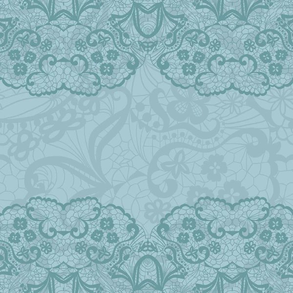 Fondo horizontal sin costuras con un adorno floral — Vector de stock