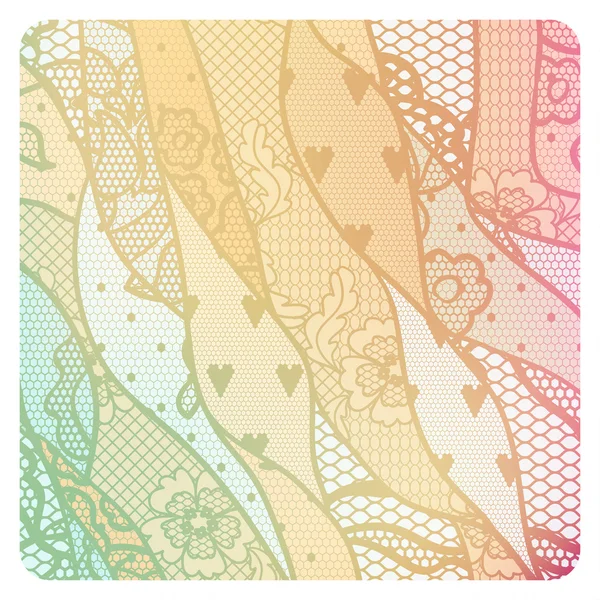 Lacy vintage background in soft colors. — Stock Vector