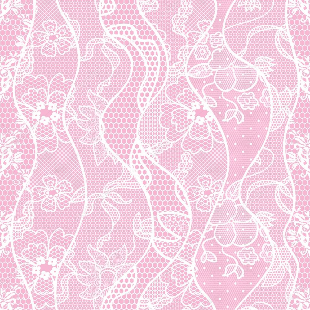 Lace seamless pattern with flowers