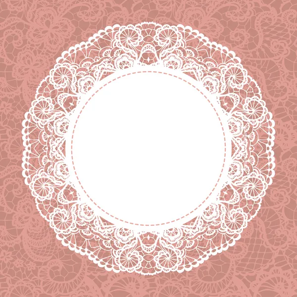 Elegant doily — Stock Vector