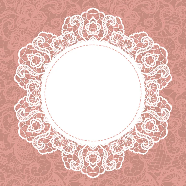 Elegant doily — Stock Vector