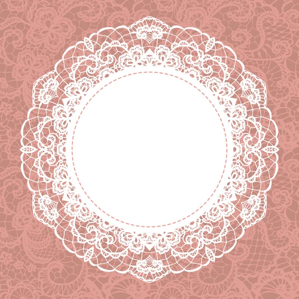 Elegant doily — Stock Vector