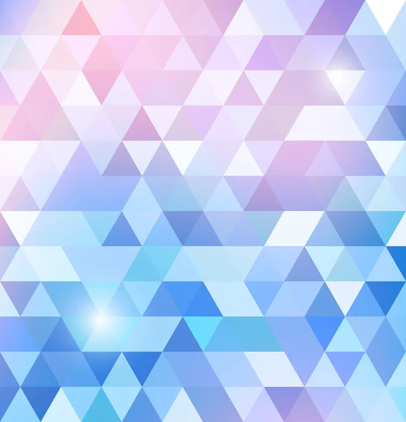 Geometrische lichtend patroon met driehoeken — Stockvector