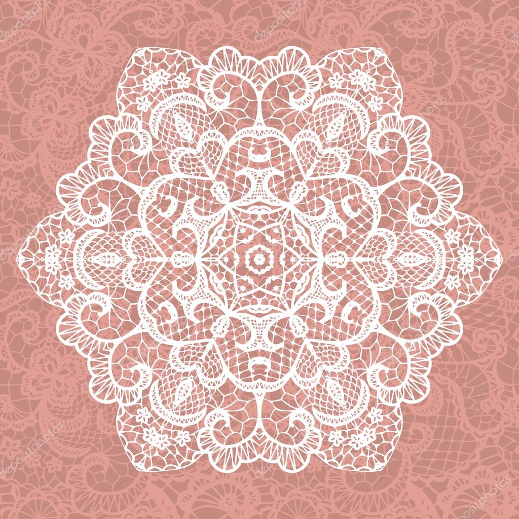 Elegant lacy doily