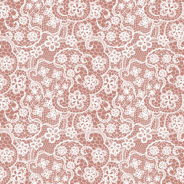 Lace seamless pattern with flowers
